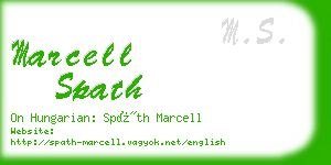 marcell spath business card